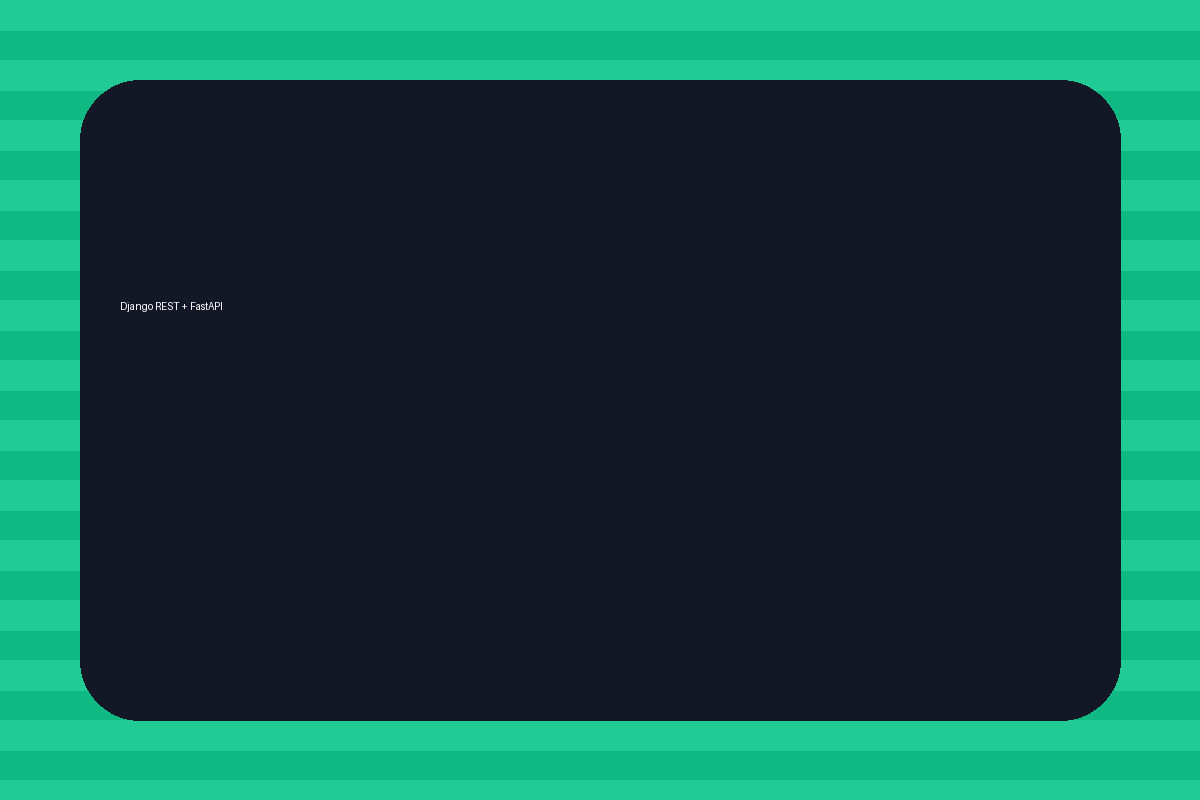 Django REST + FastAPI