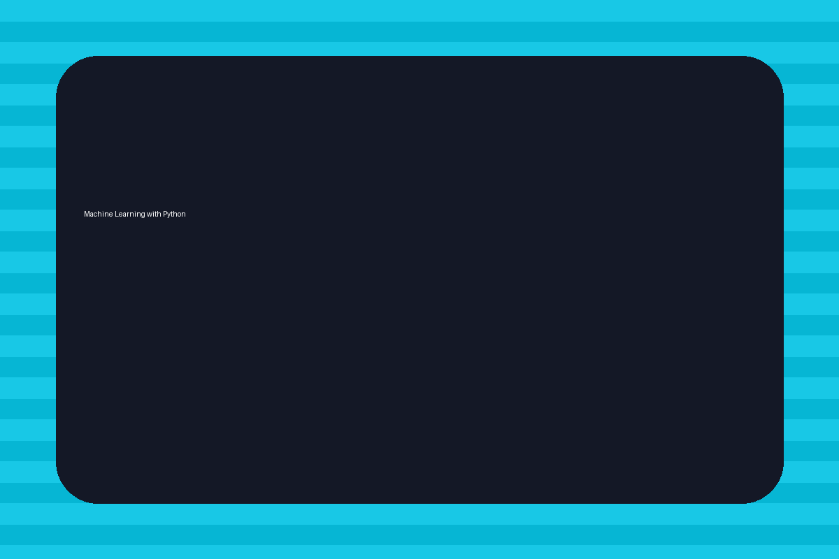 Machine Learning with Python